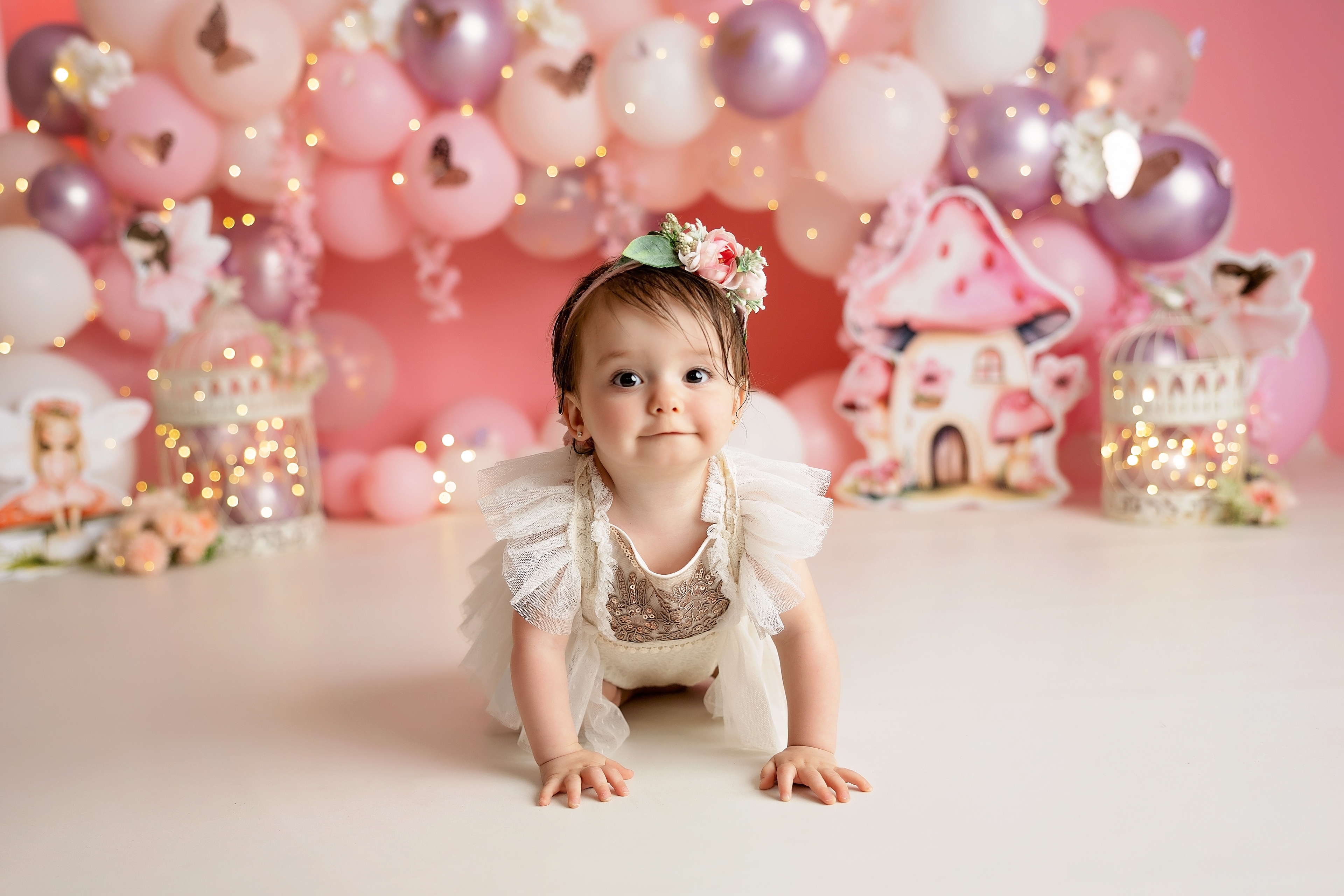 A Fairy-Tale First Birthday: Iyla's Magical Cake Smash Session in Hamilton