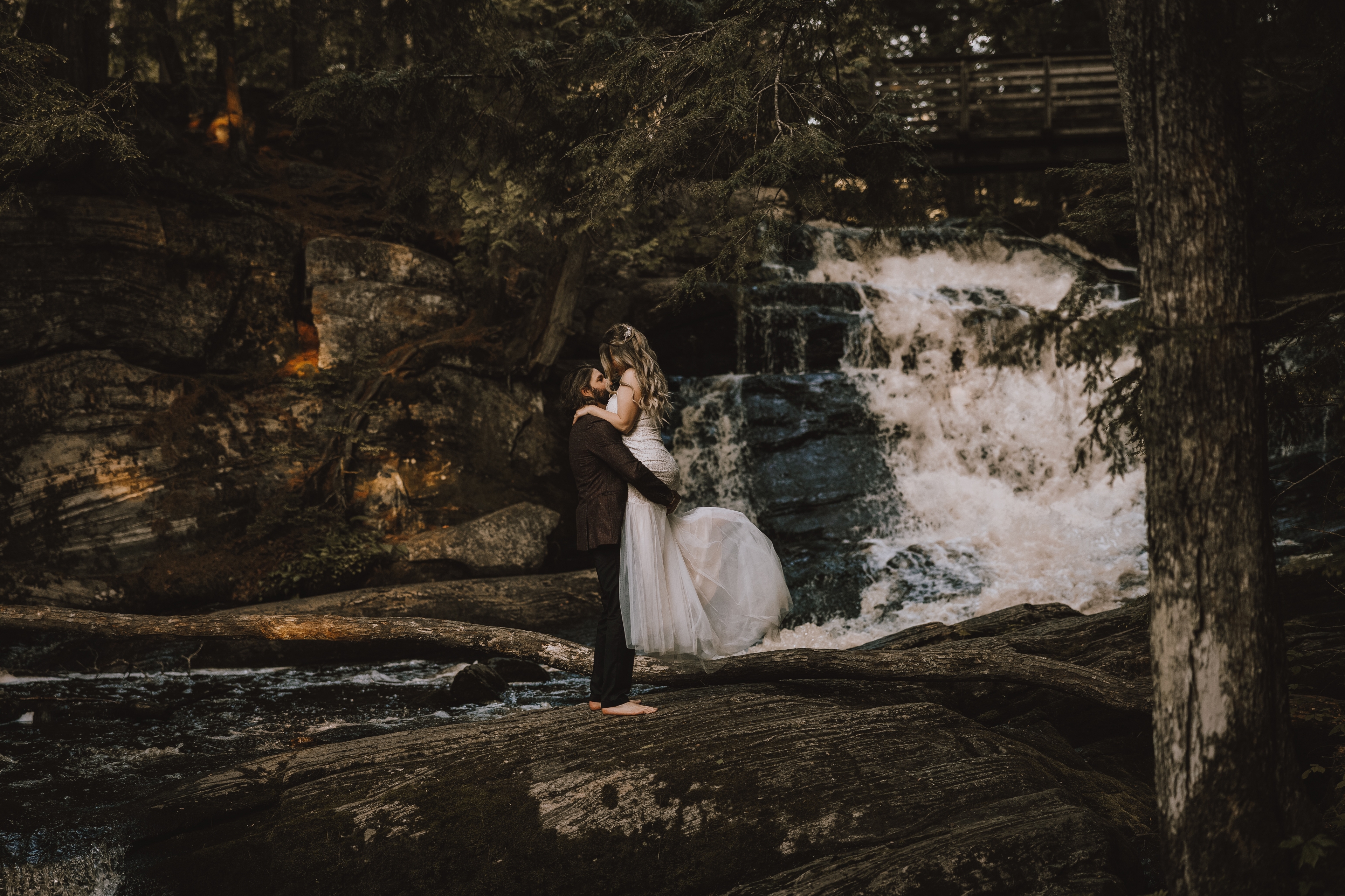 A Quiet, Romantic Forest Elopement in Muskoka, Ontario