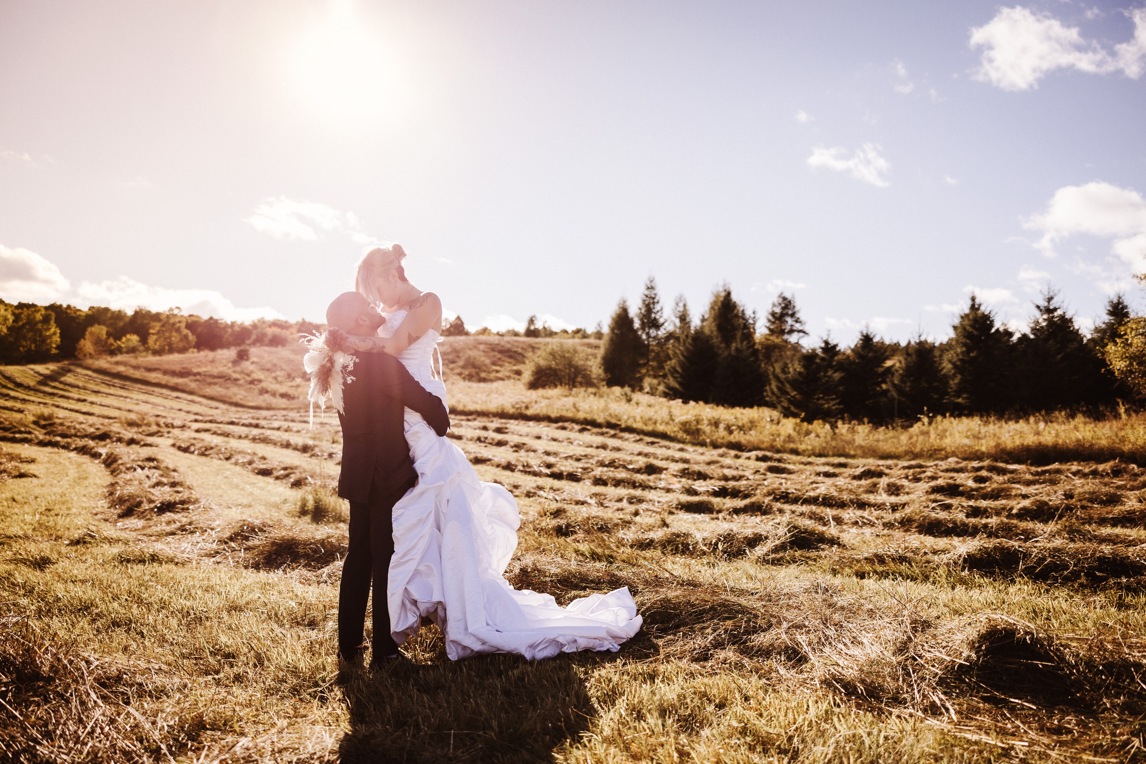 Poetic Wedding Day: A Journey through Fields of Love