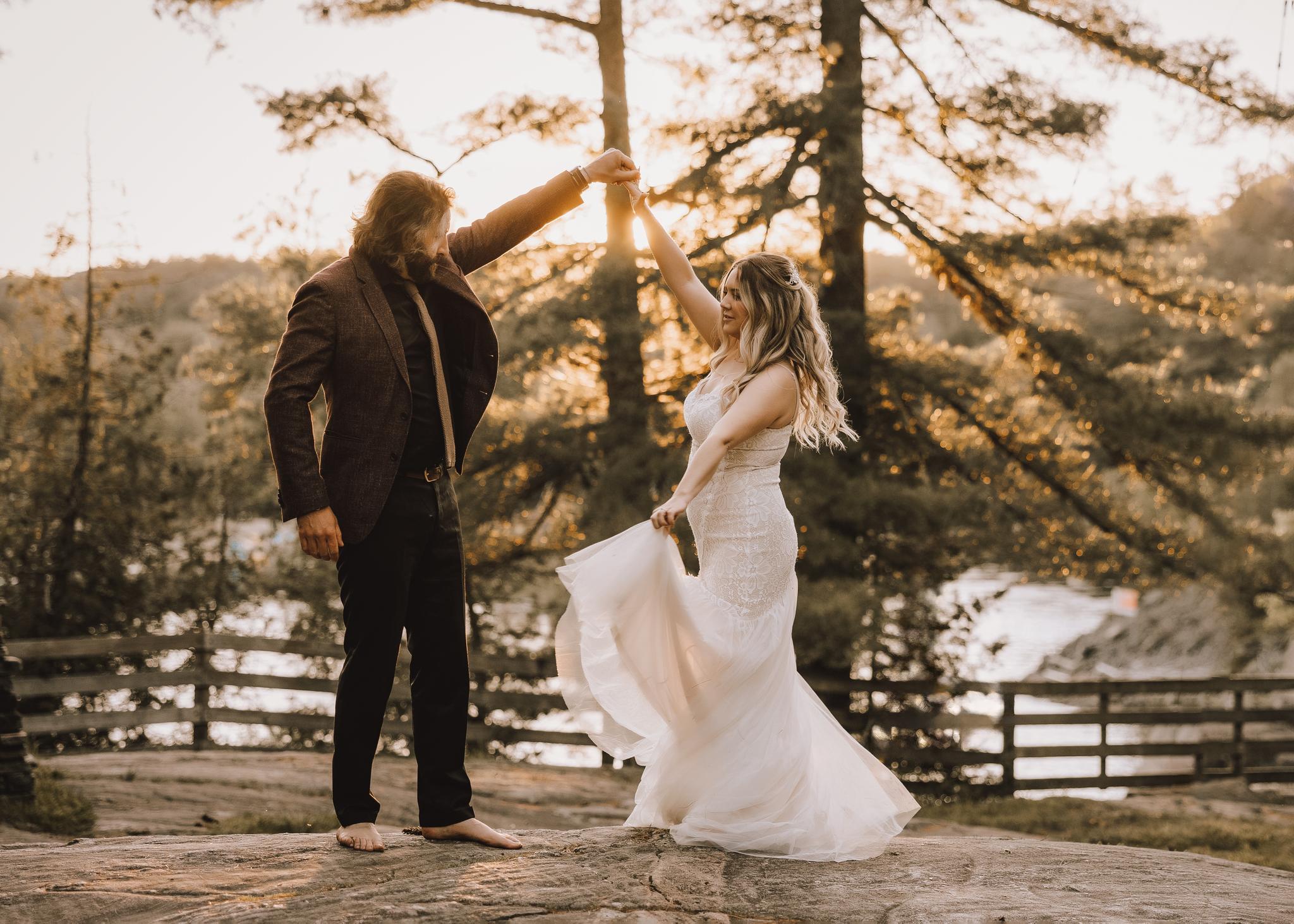 A Quiet, Romantic Forest Elopement in Muskoka, Ontario